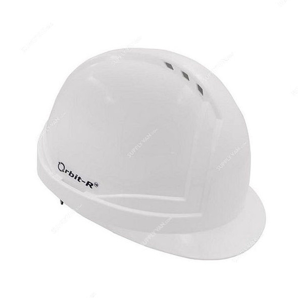 Perf 6 Point Industrial Safety Helmet, Orbit-RV, HDPE, Vented, White