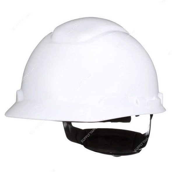 3M 4 Point Safety Helmet, H-701SFR-UV, H-700 Series, HDPE, White