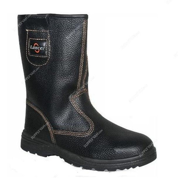 Lancer Welding Boots, TP-213, Model Y, Genuine Leather, S1P SRC, Size44, Black  -    