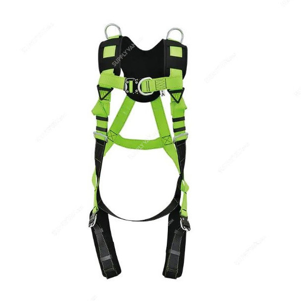 Jech Safety Harness, JE145002N, Vertex Comfy I, 45MM Width, 100 Kg Weight Capacity, Green/Black