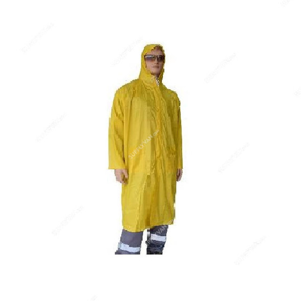 Gladious Rain Coat, G132050904, PVC/Polyester, XL, Yellow