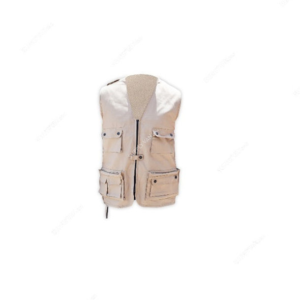 Empiral Technician Vest, E108102804, 80% Polyester/20% Cotton, XL, Khaki