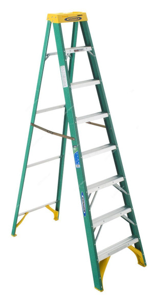 Altec Werner Step Ladder, 5908, 8 Steps, 2.43 Mtrs, 102 Kg Weight Capacity
