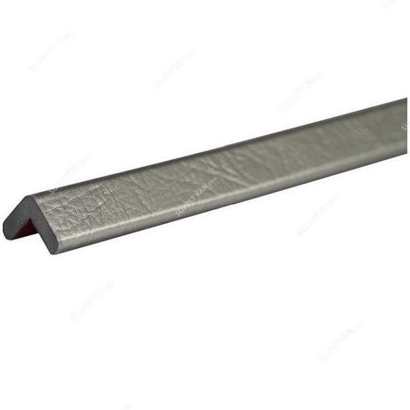 Self Adhesive Corner Guard, PU Foam, 10.5MM Thk, 45MM x 45MM Wing Size, 1 Mtr Length, Grey  -    