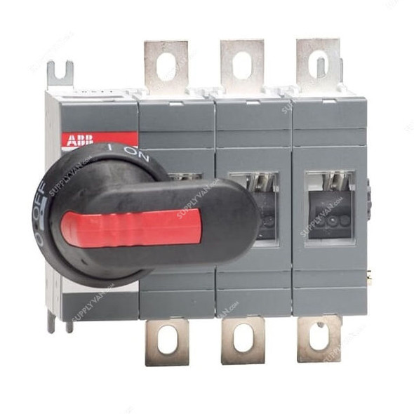 Abb Base Mounted Switch Disconnector, OT160EV03P, 3 Pole, 1000V, 200A