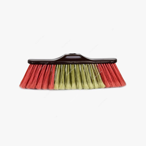 Akc Soft Broom With Stick, SB02-BH01, Plastic, 5CM Width x 27CM Length, Multicolor, 12 Pcs/Pack