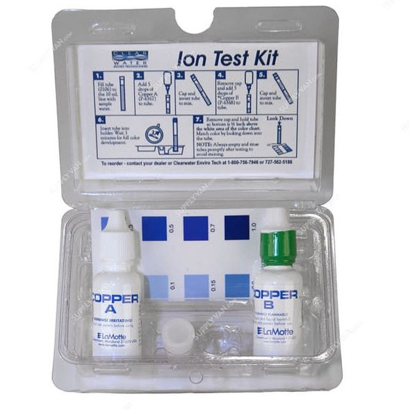 Clearwater Copper Ion Test Kit, CLA-41, 6 Inch Width x 6 Inch Length