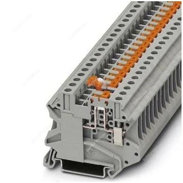 Phoenix Contact DIN Rail Terminal Block, 3046139, 500V, 20A, 26 to 10 AWG, 0.14-6 SQ.MM  -    