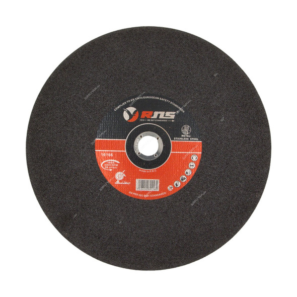 Rns Standard Metal Cutting Disc, 3MM Thk, 25.4MM Bore Dia x 355MM Disc Dia, 25 Pcs/Pack