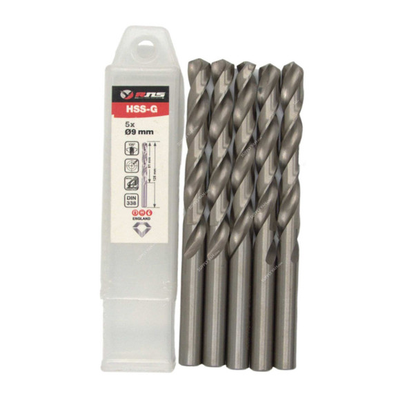 Rns HSS-G Twist Drill Bit, 4341, Eco, 11MM Dia, 5 Pcs/Pack