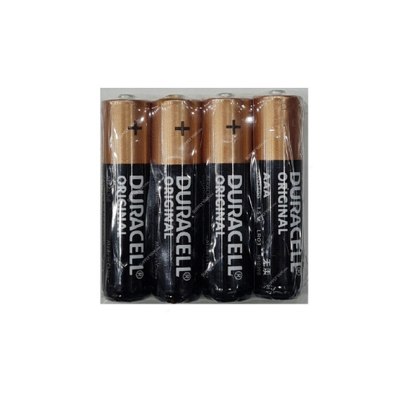 Duracell Original Alkaline Battery, AAA, 1.5V, 4 Pcs/Pack