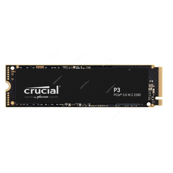 Crucial Internal Solid State Drive, CT1000P3SSD8, P3, 7200 RPM, 3500 MBPS, 1TB Storage Capacity  -    