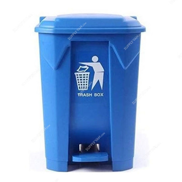 Garbage Bin With Pedal, 45 Ltrs, Blue