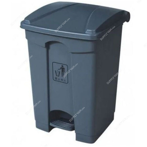 Garbage Bin With Pedal, 68 Ltrs, Grey