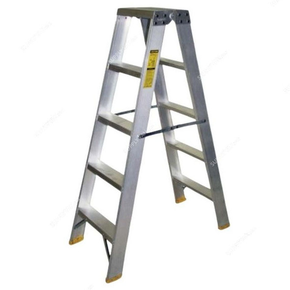 Penguin Heavy Duty Double Sided Step Ladder, HDDSAT3, Aluminium, 3 Steps, 0.8 Mtrs Height, 175 Kg Weight Capacity