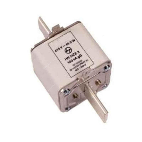 L&T DIN Type Fuse Link, SF94940, Size 000, 415V, 63A, 100kA