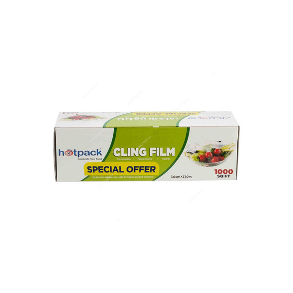 Hotpack Cling Film, 1000 SQ.FT, 30CM Width x 310 Mtrs Length