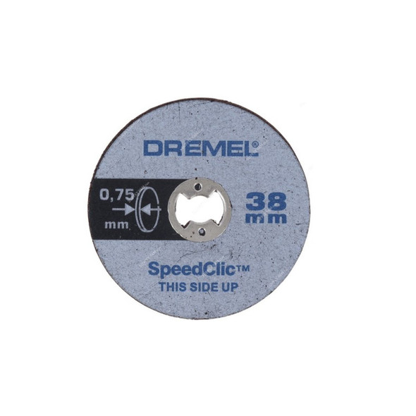 Dremel Metal Cutting Wheel, SC409, 0.75MM Thk, 3.2MM Shank Dia x 38MM Disc Dia
