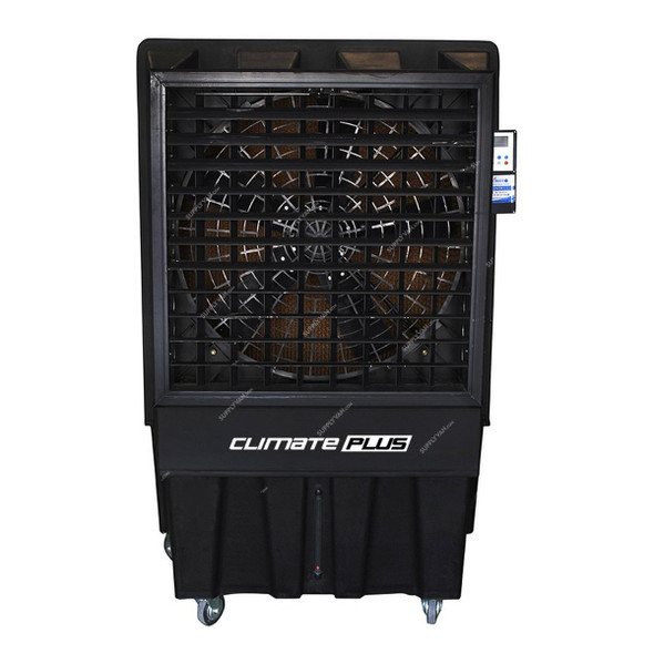 Climate Plus Industrial Outdoor Air Cooler, CM-23000, 1100W, 23000 Cu.Mtr/Hr, 150 Ltrs Tank Capacity, Black