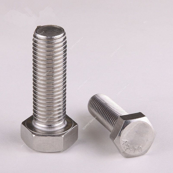 Schaefer-Peters Hex Bolt, Stainless Steel 316, Grade A4-70, 3x50MM