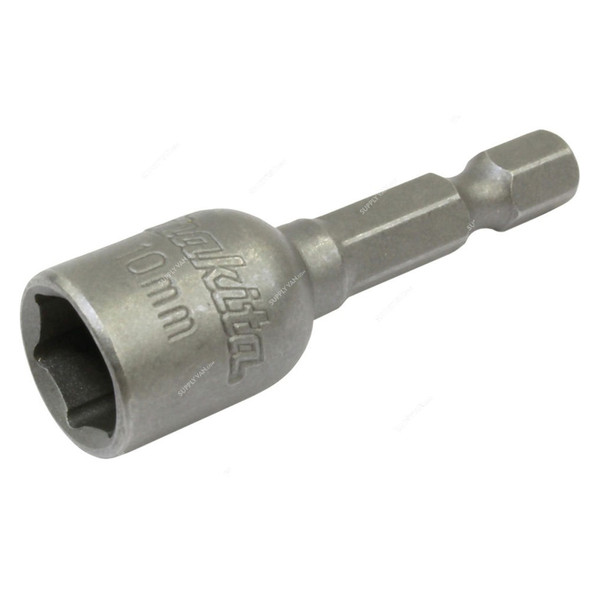 Makita Magnetic Nut Setter, B-38940, 1/4 Inch Hex Shank Size, 10MM Fastening Size, 50MM Length