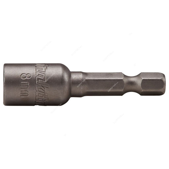Makita Magnetic Nut Setter, B-38934, 1/4 Inch Hex Shank Size, 8MM Fastening Size, 50MM Length