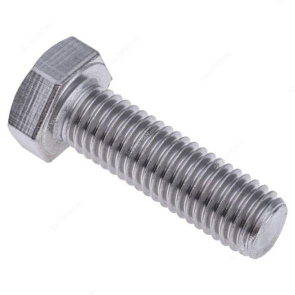 GI Hex Bolt, 8MM Dia x 60MM Length, 100 Pcs/Pack