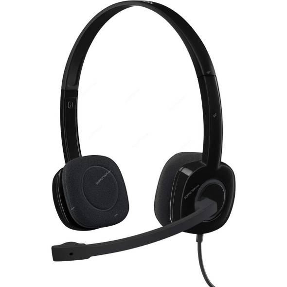 Logitech Wired Stereo Headset, H151, Black