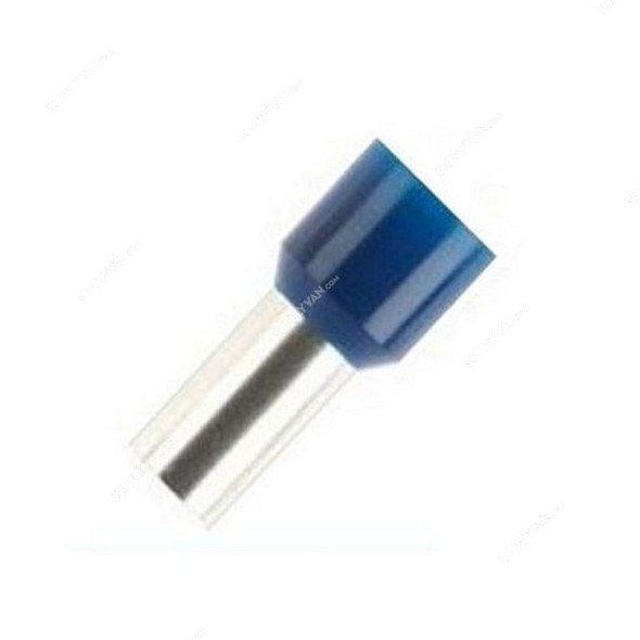 Kable Konnect Pre-Insulated Wire End Sleeve, LT-025008, 2.5 SQ.MM, Blue, 100 Pcs/Pack