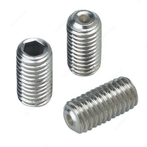 Grub Screw, Mild Steel, M8 Thread Size x 20MM Length, 100 Pcs/Pack