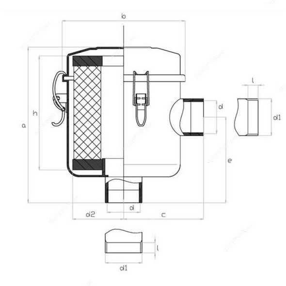 Fpz Cartridge Filter, 25FV8, 3 Inch Dia, 268MM Height