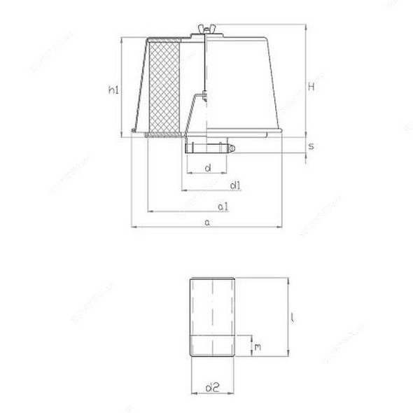 Fpz Cartridge Filter, CF8, 25 Micron Thk, 100MM Dia, 150MM Height