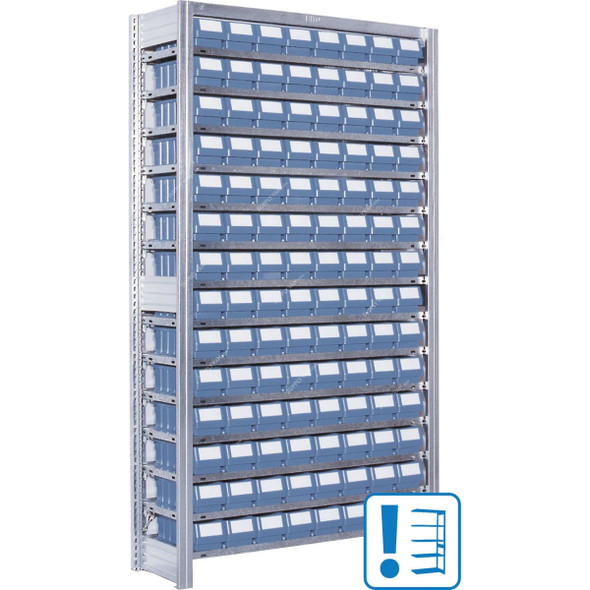 Bito Storage and Handling Bins Rack, 12-53033+12-53034, 1850MM Height x 2016MM Width x 324MM Depth