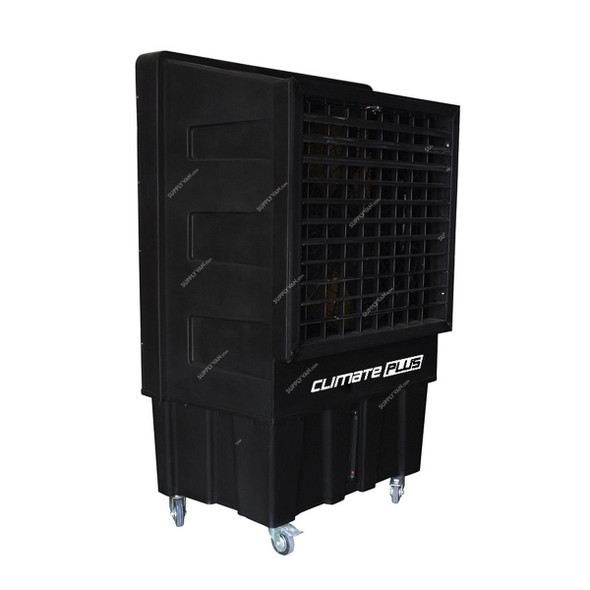 Climate Plus Industrial Outdoor Air Cooler, CM-24000, 1100W, 24000 Cu.Mtr/Hr, 150 Ltrs Tank Capacity, Black