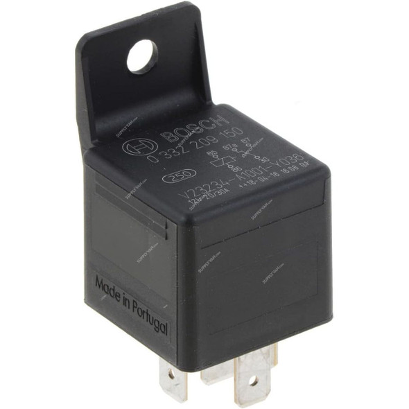 Bosch Mini Relay, 0332209150, 5 Pins, 12V, 30A, IP20