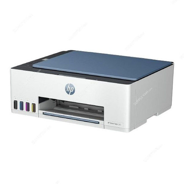 HP Smart Tank 585 Wireless All In One Printer, 1F3Y4A, 100 Sheets Capacity, Dark Surf Blue