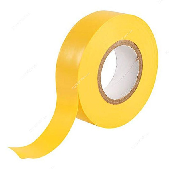 Insulation Tape, PVC, 19MM Width x 20 Mtrs Length, Yellow