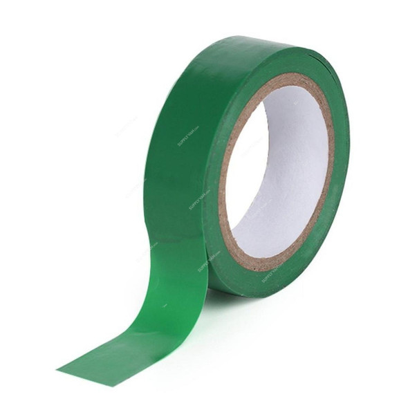 Insulation Tape, PVC, 19MM Width x 20 Mtrs Length, Green