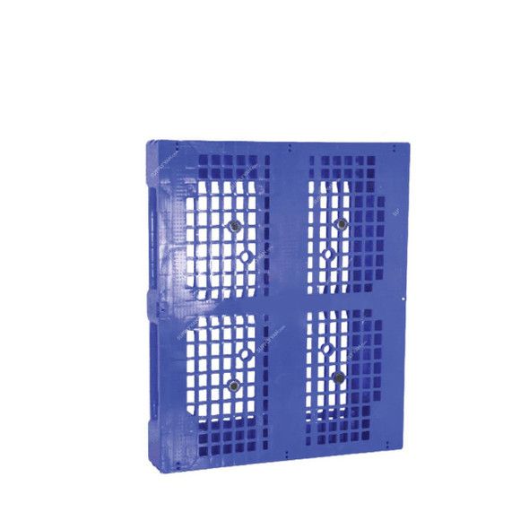 Crateco 3 Runner Standard Pallet, CC3R01-1210, 150MM Height x 1000MM Width x 1200MM Length, Blue