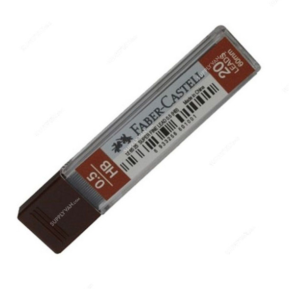 Faber-Castell Mechanical Pencil Lead, 1265-12, 0.5MM, 20 Pcs/Tube