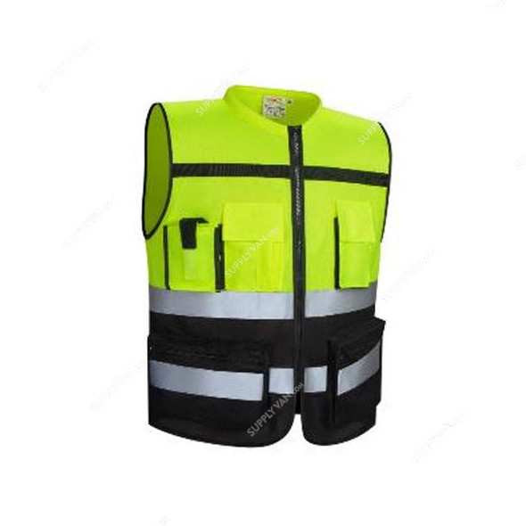 Empiral Heavy Duty Safety Vest, E108073701, 4XL, Fluorescent Yellow/Black