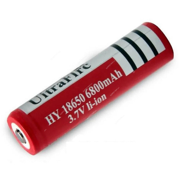 Ultrafire Rechargeable Battery, UF18650, Lithium-Ion, 3.7V, 6800mAh