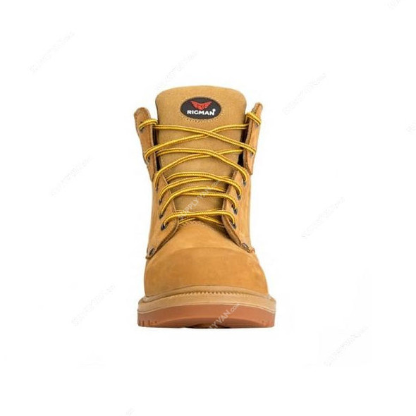 Rigman Electrical Shock Resistant 18KV Safety Shoes, ProSeries 6500, Leather, Size42, Honey