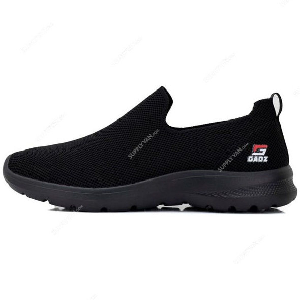 Gadz Mens Sneaker Safety Shoes, MG1037-1, Mesh, Size38, Black