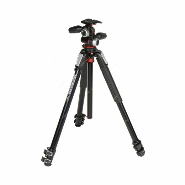 Manfrotto Tripod With 3-Way Pan/Tilt Head, MT055XPRO3-3W, 90-1830MM Working Height, 8 Kg Loading Capacity