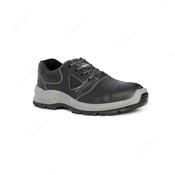 Vaultex Steel Toe Low Ankle Safety Shoes, PEN, Genuine Leather, Size45, Black