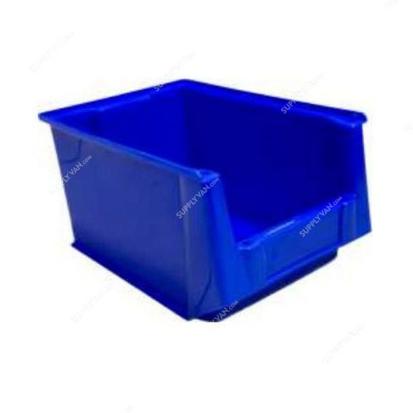 Heavy Duty Storage Bin, 160MM Height x 210MM Width x 300MM Length, Blue