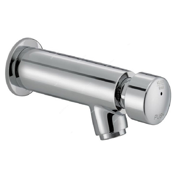 kludi Rak Wall Mounted Self Closing Tap, RAK-50003, Push Type, 1/2 Inch, Chrome