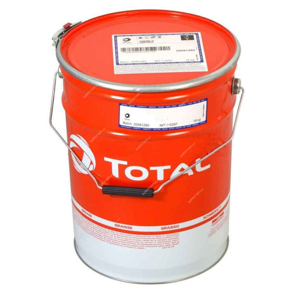 Total Multi-Purpose Lubricating Grease, Multis Ep 2, 18 Kg