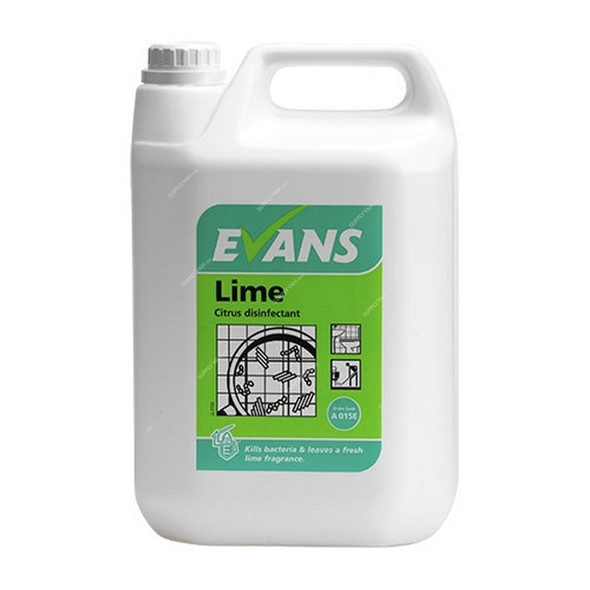 Evans Citrus Disinfectant, Lime, 5 Ltrs, 2 Pcs/Pack